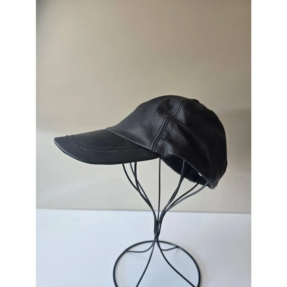 Black Leather Cap